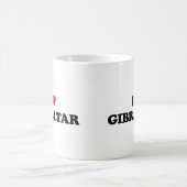 私はジブラルタルを愛します コーヒーマグカップ (中央)