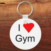 私はジムが大好きだ キーホルダー (正面)