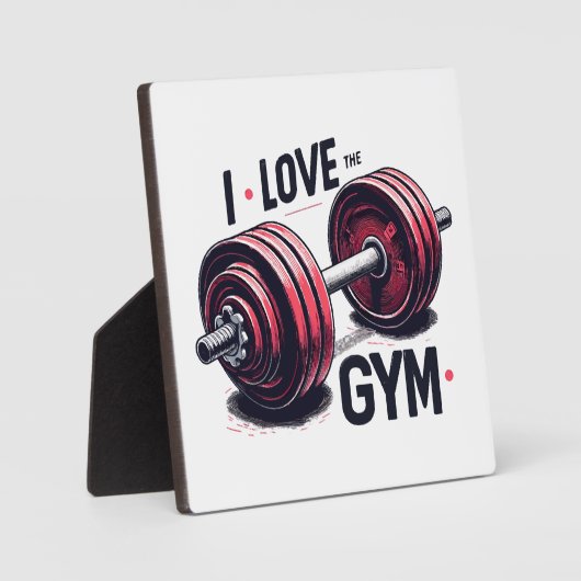 私はジムが大好きだ フォトプラーク (正面)