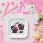 私はジムが大好きだ ペーパープレート (パーティー)