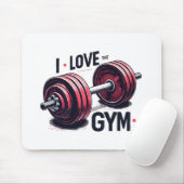 私はジムが大好きだ マウスパッド (マウス)