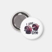 私はジムが大好きだ マグネット (正面/裏面)