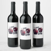 私はジムが大好きだ ワインラベル (ボトル)