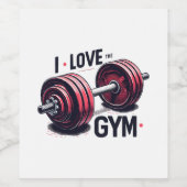 私はジムが大好きだ ワインラベル (シングルラベル)