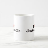 私はジャクソンビルを愛します コーヒーマグカップ (中央)