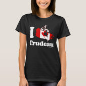 私はジャスティンTrudeauを愛します Tシャツ (正面)