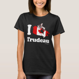 私はジャスティンTrudeauを愛します Tシャツ