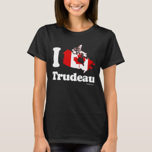 私はジャスティンTrudeauを愛します Tシャツ