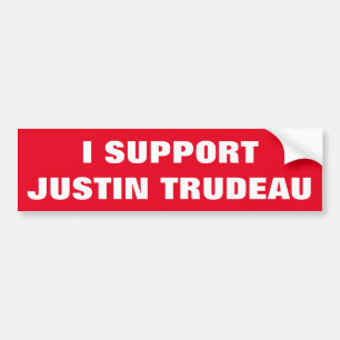 私はジャスティンTrudeauサポータカナダのカッコいいを支えます バンパーステッカー