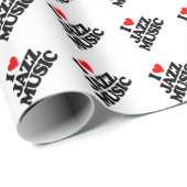 私はジャズ音楽を愛します ラッピングペーパー (ロールコーナー)