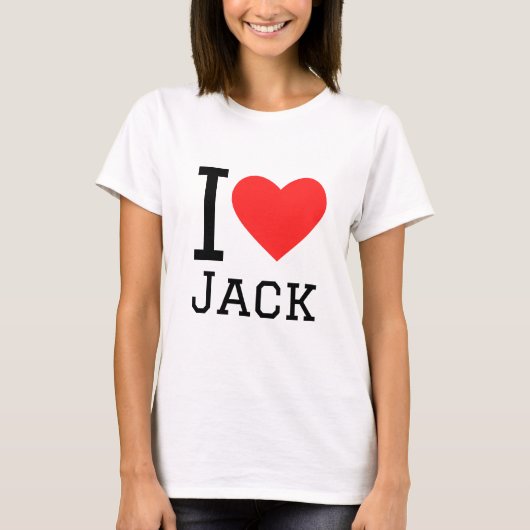 私はジャックが大好き Tシャツ (正面)