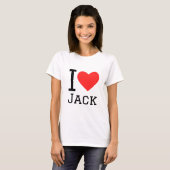 私はジャックが大好き Tシャツ (正面フル)