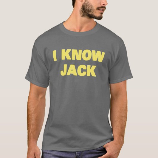 私はジャックを知っています Tシャツ (正面)