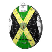 私はジャマイカが大好きで、良い日と夜を過ごす ダーツボード (正面右)