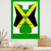 私はジャマイカが大好きで、良い日と夜を過ごす ポスター (キッチン)