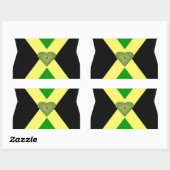 私はジャマイカが大好きで、良い日と夜を過ごす 長方形シール (シート)