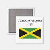 私はジャマイカの妻を愛している マグネット (正面/裏面)