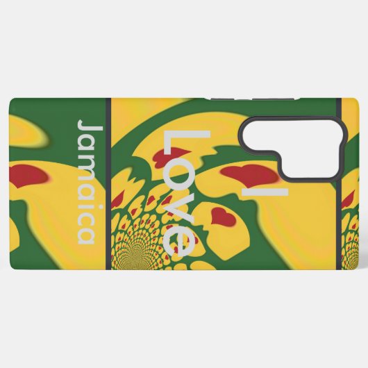 私はジャマイカを愛し:美しいの精神を受け入れ鮮やかる SAMSUNG GALAXYケース (裏面横)