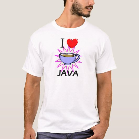 私はジャワを愛します Tシャツ (正面)