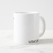 私はジャンボサイズしばらくここにありました ジャンボコーヒーマグカップ (正面右)