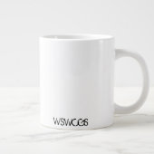 私はジャンボサイズしばらくここにありました ジャンボコーヒーマグカップ (右)