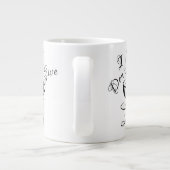 私はジャンボ与えマグを飲まない ジャンボコーヒーマグカップ (裏面)