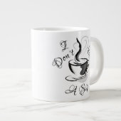 私はジャンボ与えマグを飲まない ジャンボコーヒーマグカップ (正面右)