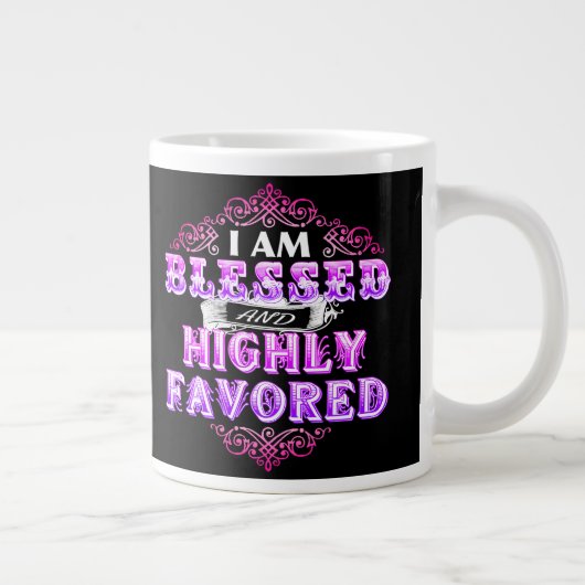 私はジャンボ賛美コーヒーマグに非常に好かれている ジャンボコーヒーマグカップ (右)