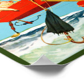 私はジャージー航空ヴィンテージポスター1937を好む ポスター (角)