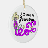 私はジュエリーの人魚の夢を見ます セラミックオーナメント (右)