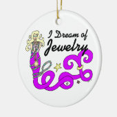 私はジュエリーの人魚の夢を見ます セラミックオーナメント (左)