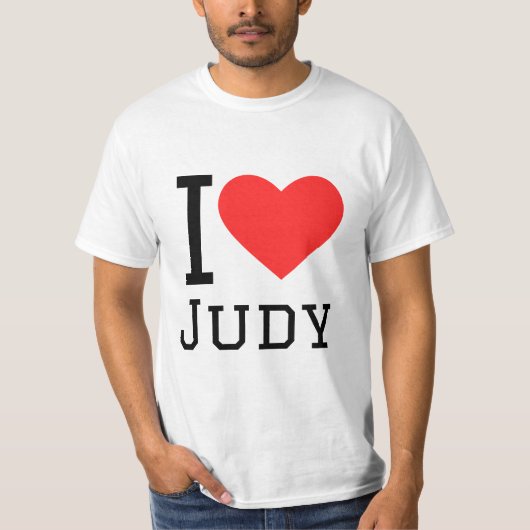 私はジュディが大好きだ Tシャツ (正面)