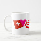 私はジュラを愛します コーヒーマグカップ (左)