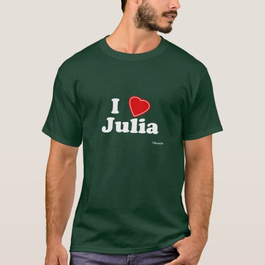 私はジュリアを愛します Tシャツ (正面)