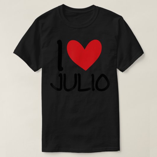私はジュリオの名前パーソナライズされた男BFF友人が大好き Tシャツ (デザイン正面)