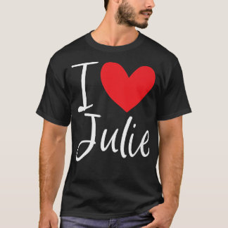 私はジュリー名女パーソナライズされた女BFF Juli大好き Tシャツ