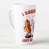 私はジューシーな妻に大人のユーモアを吹きおもしろいかける カフェラテマグ (左アングル)