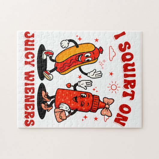 私はジューシーな妻に大人のユーモアを吹きおもしろいかける ジグソーパズル (横)