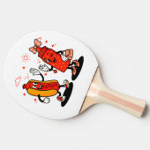 私はジューシーな妻に大人のユーモアを吹きおもしろいかける 卓球ラケット (横)