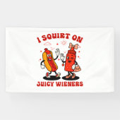 私はジューシーな妻に大人のユーモアを吹きおもしろいかける 横断幕 (横)