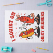 私はジューシーな妻に大人のユーモアを吹きおもしろいかける 薄葉紙 (クラフト)