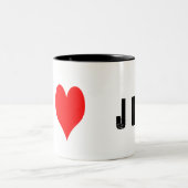 私はジューヴマグカップが大好き ツートーンマグカップ (中央)