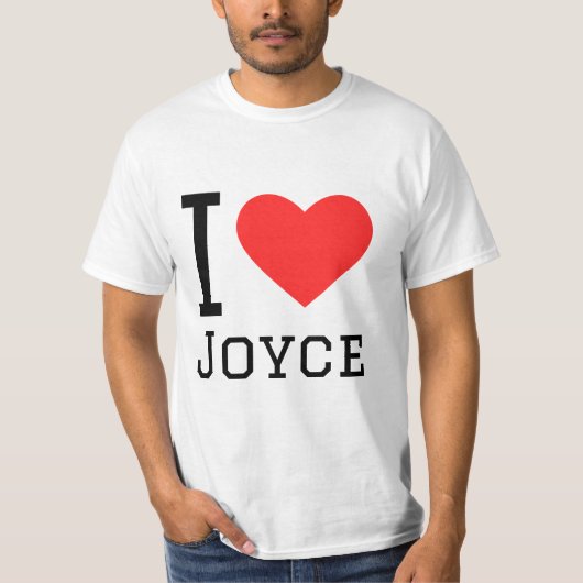私はジョイスが大好き Tシャツ (正面)