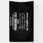 私はジョギングに行きたかったが諺 横断幕 (縦)