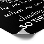 私はジョギングに行きたかったが、聖書の詩を諺に ポスター (角)