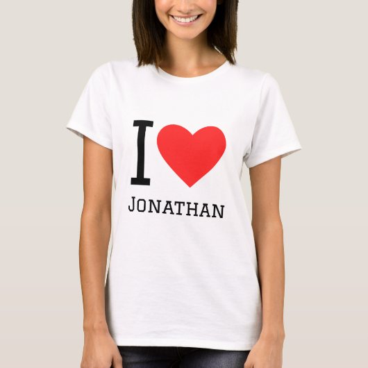私はジョナサンが大好きだ Tシャツ (正面)