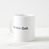 私はジョンGalt.です コーヒーマグカップ (正面左)