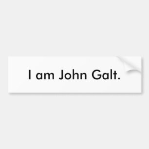 私はジョンGalt.です バンパーステッカー