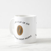 私はジョーのカップが好き… |コーヒおもしろいースローガン コーヒーマグカップ (正面左)
