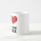 私はジョーを鉛管工のマグ愛します コーヒーマグカップ (中央)